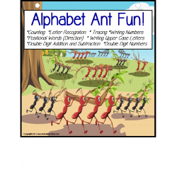 FREE! Alphabet Ants Counting/Adding/Letter Recognition/Direction